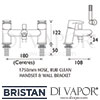 Bristan Orta Bath Shower Mixer 8 Litre Flow Limit Dimensions